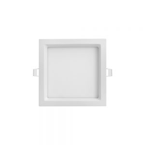Luminária Quadrada Recuada de Embutir 225X225 20W Branca