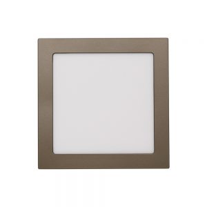 Luminária Quadrada de Embutir 400×400 36W Chumbo Metálico
