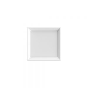 Luminária Quadrada Recuada de Sobrepor 170×170 12W Branca