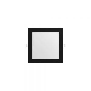 Luminária Quadrada de Embutir 170×170 12W Jet Black Alto IRC