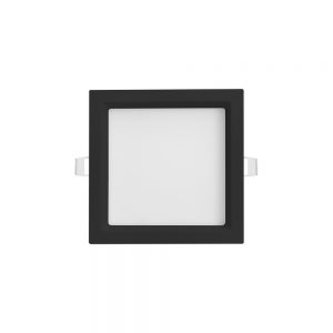 Luminária Quadrada Recuada de Embutir 225×225 20W Jet Black Alto IRC
