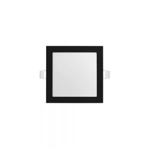 Luminária Quadrada de Embutirr 170X170 12W Jet Black
