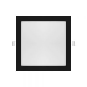 Luminária Quadrada de Embutirr 400X400 36W Jet Black