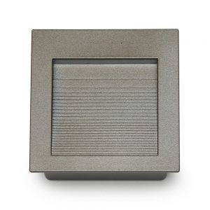 Balizador de Embutir 1,5W Chumbo Metálico