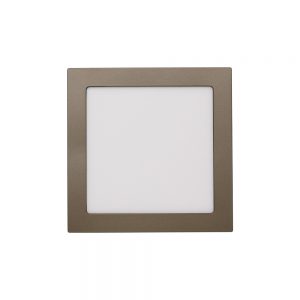 Luminária Quadrada de Sobrepor 300×300 25W Chumbo Metálico