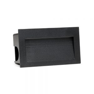 Balizador de Embutir 3W Jet Black